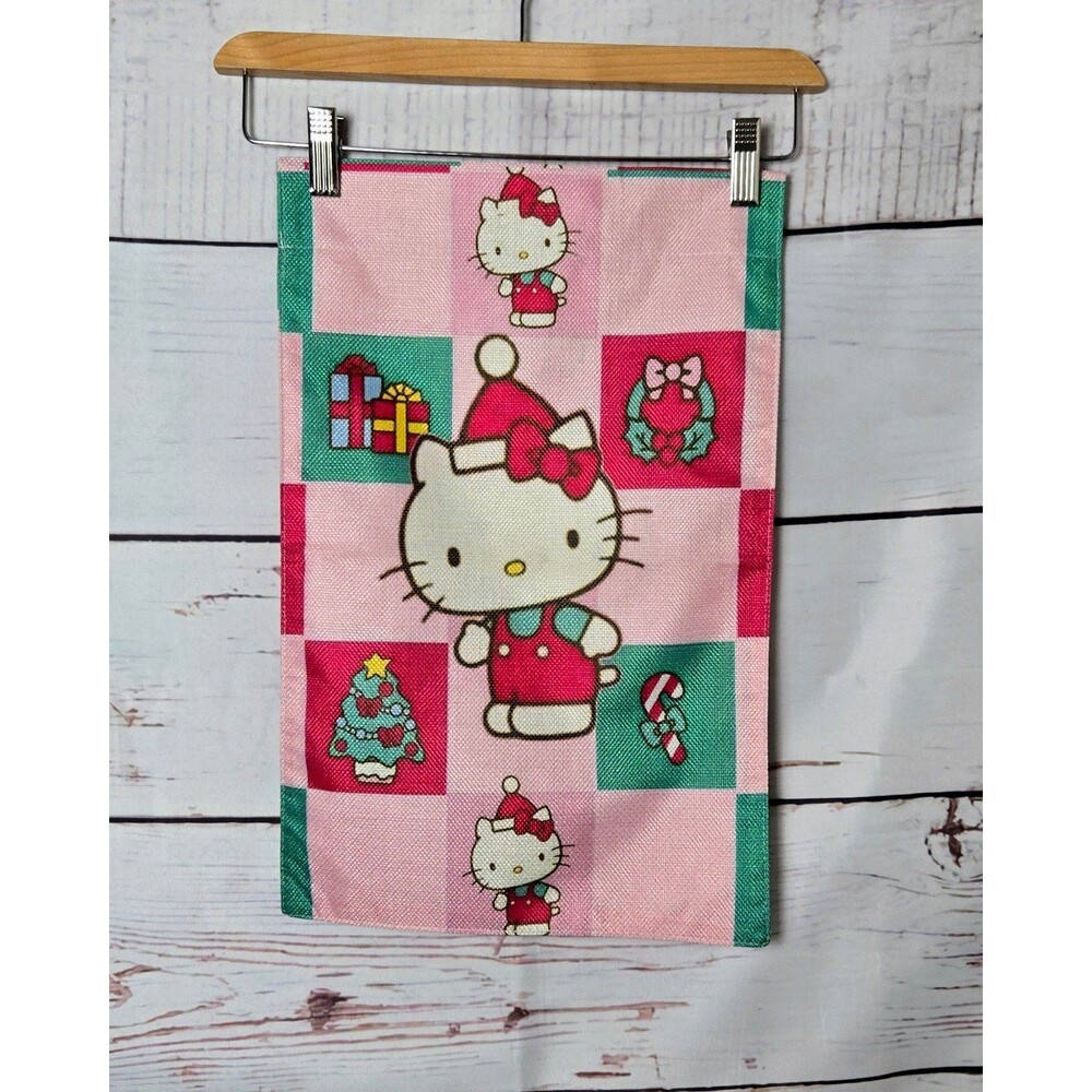 Hello Kitty Christmas Holiday Garden Flag